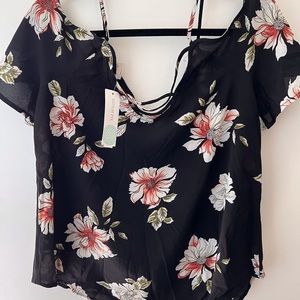 Stitch Fix floral blouse